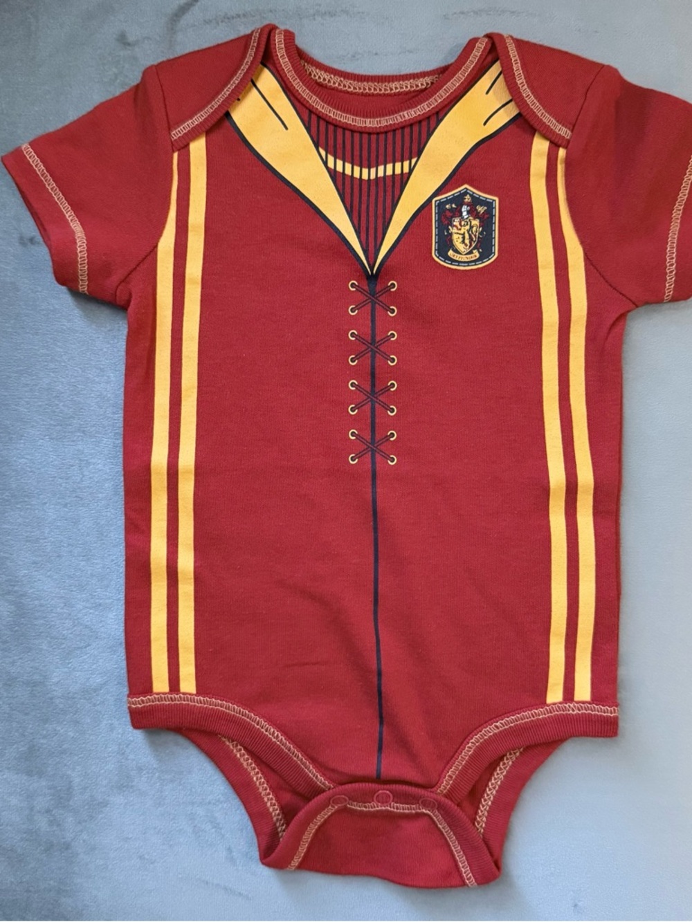 Harry Potter Red & Gold Gryffindor-Inspired Baby One-Piece Bodysuit